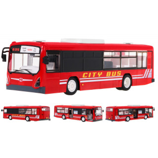Autobus miejski dla dzieci 6+ Zdalnie sterowany Czerwony 1:20 Ruchome elementy + Dźwięki Światła
