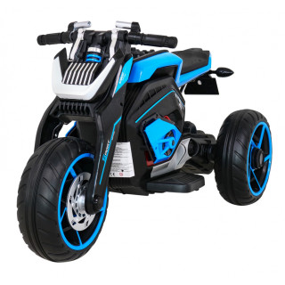 Motor Future na akumulator dla dzieci Niebieski + Panel audio + Wolny Start + Koła EVA