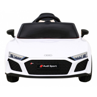 Audi R8 LIFT Samochodzik na akumulator Biały + Pilot + Koła EVA + MP3 + LED