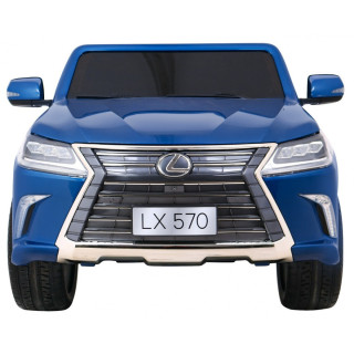Lexus LX570 Lakierowane Autko dla 2 dzieci Niebieski + Pilot + Koła EVA + Radio MP3 LED
