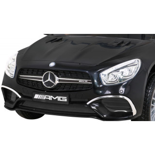 Mercedes Benz AMG SL65 S elektryczny dla dzieci Czarny + Pilot + Audio LED + Ekoskóra + EVA + Wolny Start