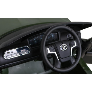 Toyota Land Cruiser na akumulator Zielony + Pilot + Schowek + EVA + Wolny Start + LED MP3