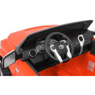 Toyota Tundra XXL dla dzieci Pomarańczowy + Pilot + Bagażnik + LED + Audio + EVA + Wolny Start