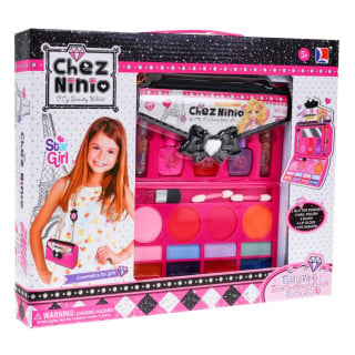 Zestaw do makijażu Różowa torebka dla dzieci 5+ Kolorowe kosmetyki + akcesoria