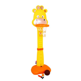 Zestaw sportowy Żyrafa 4w1 dla dzieci 3+ Koszykówka + Obręcze + Rzutki + Miarka wzrostu