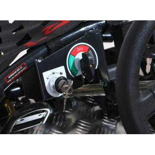 Gokart Fast Dragon na akumulator Czarny 30km/h + Silnik 1000W + Koła pompowane + Regulacja siedzenia + Pasy