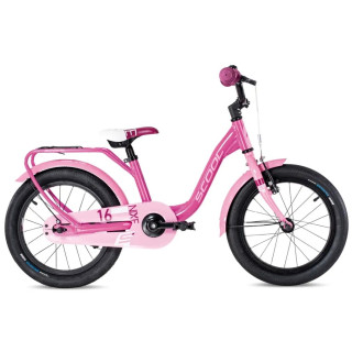 Dviratis S'COOL niXe 16" 1-speed coaster-brake Aluminium pink-baby pink
