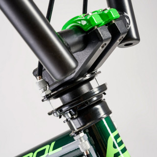 Dviratis S'COOL XtriX 20 1-speed BMX 20" HiTen dark green-neon green