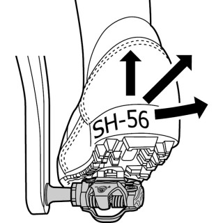 Plokštelės pedalams Shimano SPD SM-SH56