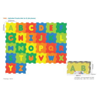 Alphabet puzzle mat