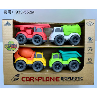 Set of 4 BIOplastic Vehicles