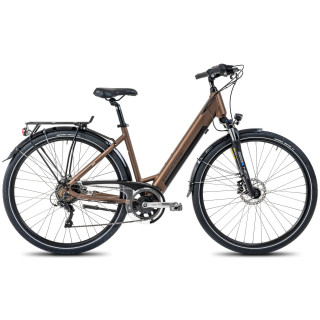 Elektrinis dviratis ProEco:ON Wave LTD 1.0 504Wh brown-black-19" / L