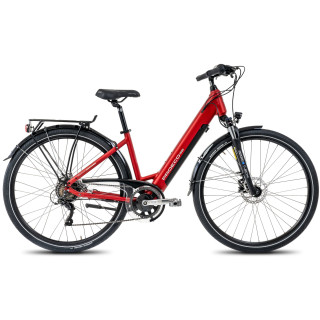 Elektrinis dviratis ProEco:ON Wave LTD 1.0 504Wh red-silver-17" / M