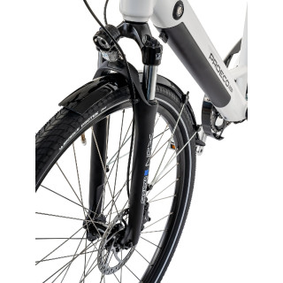 Elektrinis dviratis ProEco:ON Wave LTD 1.0 504Wh white-black-19" / L