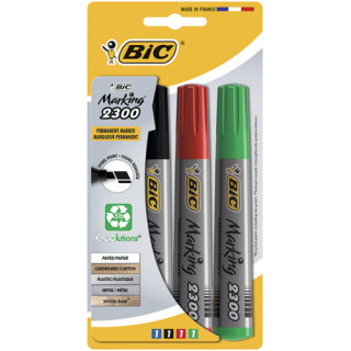 Bic Permanentinių žymeklių rinkinys Eco 2300 4 spalvų rinkinys, 4-5 mm 023041