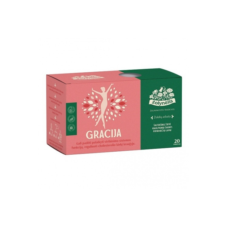 Žolynėlis žolelių arbata Gracija, 30g (1,5x 20)