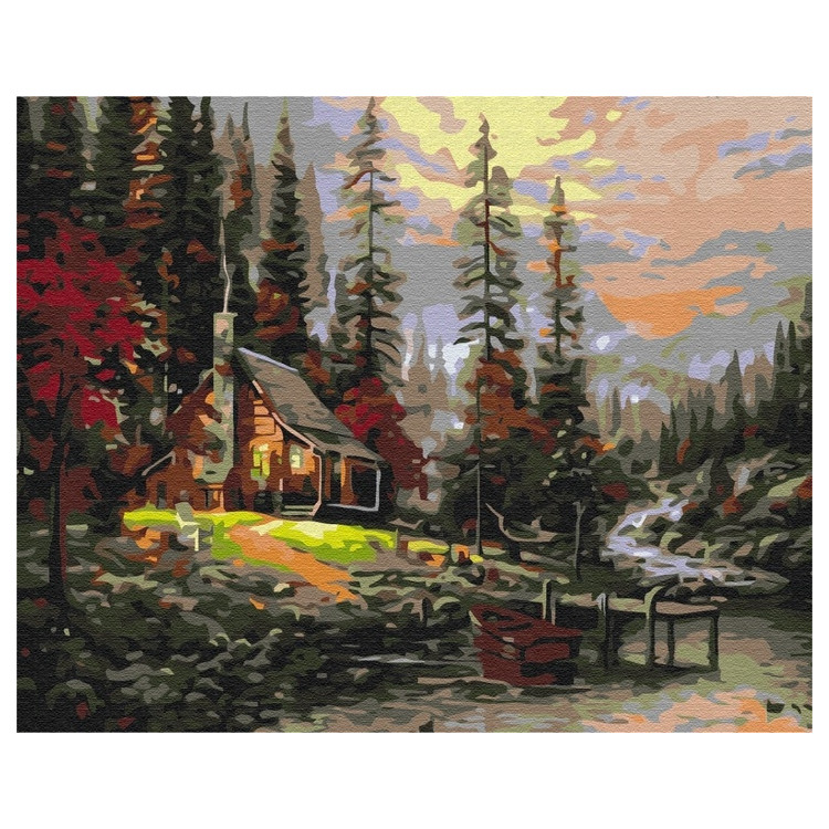 Painting by numbers 40x50 House in the Forest