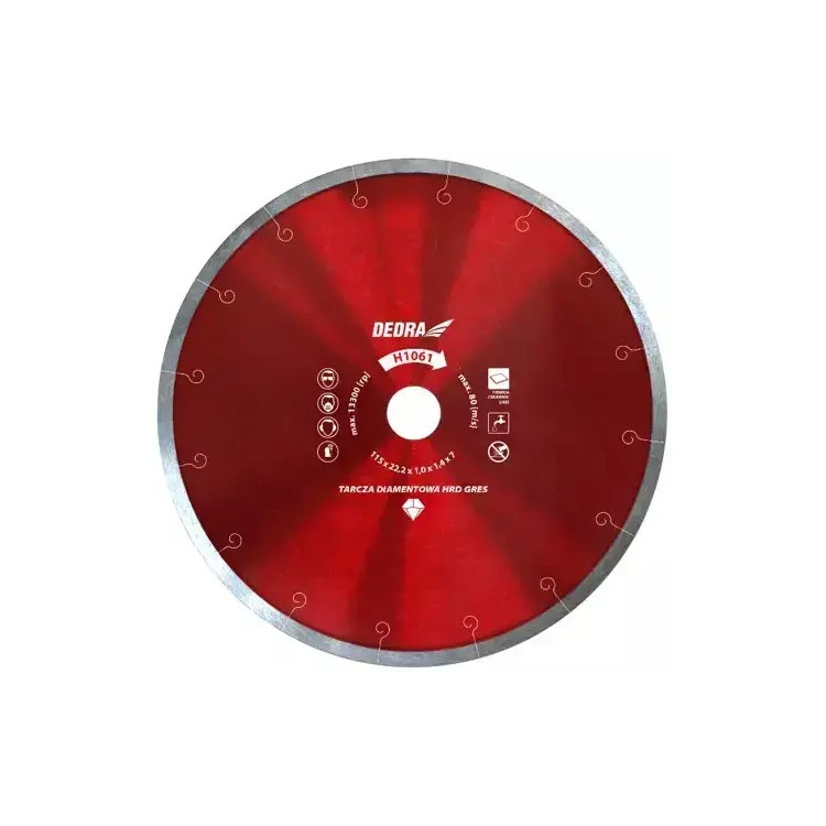 DEDRA Deimantinis diskas kietai keramikai 250x25,4mm H1067