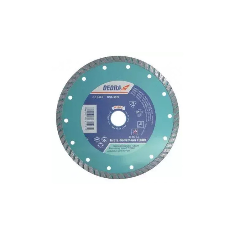 DEDRA Diskas deimantinis saus./šlap. pj. 110x22.2mm H1099