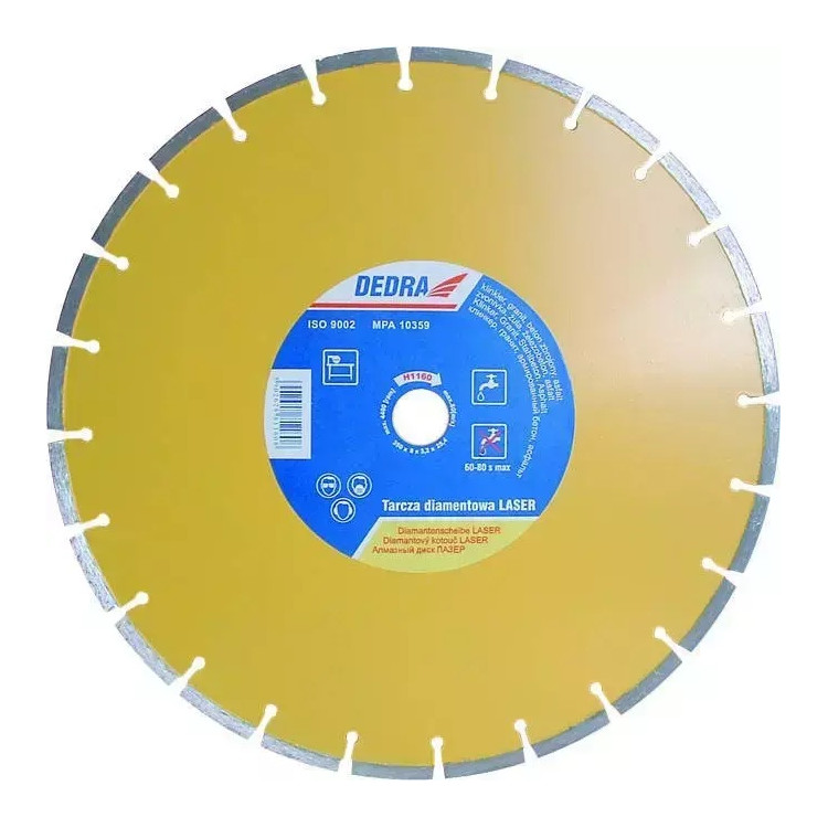 DEDRA Diskas deimantinis 180x22.2mm "LASER" H1155