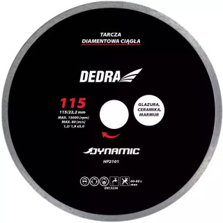 DEDRA Diskas deimantinis šlapiam 115/22,2mm Dynamic HP2101
