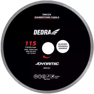 DEDRA Diskas deimantinis šlapiam 180/22,2mm Dynamic HP2104