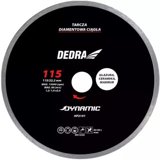 DEDRA Diskas deimantinis šlapiam 250/25,4 Dynamic HP2107E