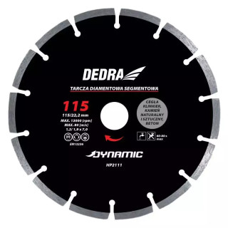 DEDRA Diskas deimantinis sausam 110/22,2mm Dynamic HP2110