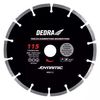 DEDRA Diskas deimantinis sausam 250/25,4mm Dynamic HP2117E