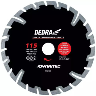 DEDRA Diskas deimantinis Super saus./šlap 115/22,2 Dynamic HP2131