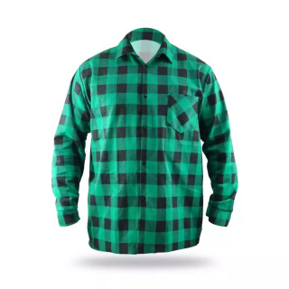 DEDRA Flaneliniai marškineliai žalias, dydis M, 100% medvilne BH51F4-M