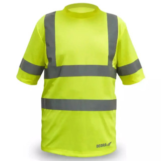 DEDRA Vyriški marškineliai, šviesą atspindintys, geltoni, dydis: L BH81T1-L
