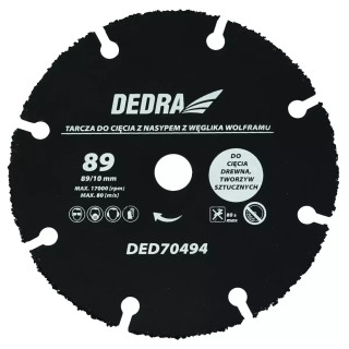 DEDRA Universalus diskas 89x10 mm, skirtas DED7049 DED70494