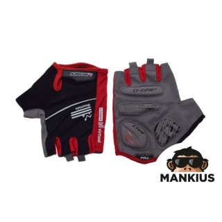GLOVES , BICYCLE BLACK/RED XL