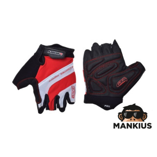 GLOVES , BICYCLE WHITE/RED L