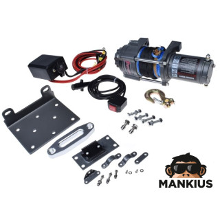 WINCH ATV 2500/1134 lbs/kg 12V SYNTHETIC ROPE