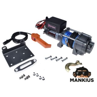 WINCH ATV 3500/1588 lbs/kg 12V SYNTHETIC ROPE