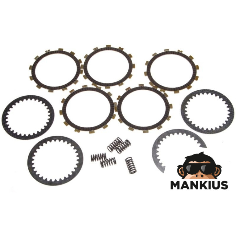 CLUTCH PLATE AND SPRING SET FOR SUZUKI GN125