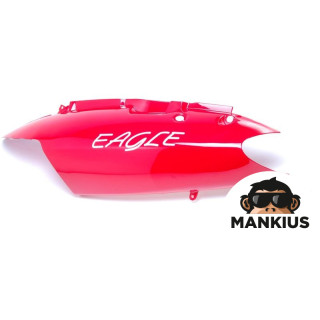 COVER, REAR SIDE LOWER SEAT LH N.A.125 RED
