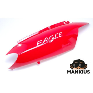 COVER, REAR SIDE LOWER SEAT RH N.A.125 RED