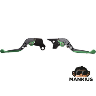 LEVER SET, CLUTCH + BRAKE FOR BENELLI 752S GREEN