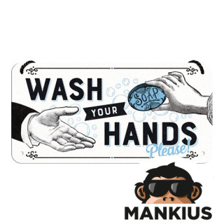 HANGING SIGN WASH YOUR HANDS 28047