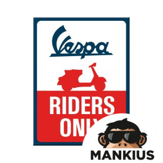 MAGNET VESPA RIDERS ONLY 14380