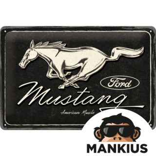 TIN SIGN 20x30 FORD MUSTANG - HORSE 22325