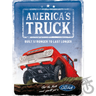TIN SIGN 30x40 FORD AMERICA TRUCK 23320