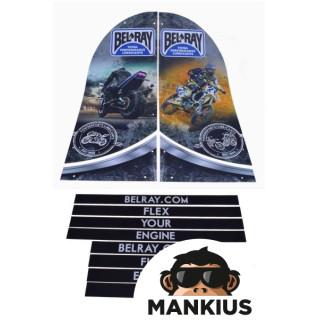 DECAL SET FOR DISPLAY RACK BEL-RAY BR99146/99147 MOTORCYCLE