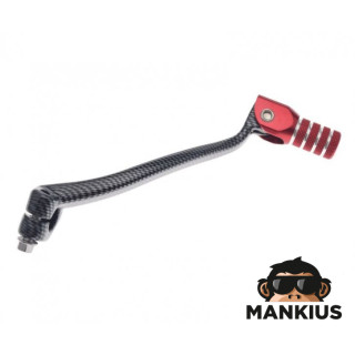 PEDAL, GEAR SHIFT LEVER FOR YAMAHA RED + CARBON