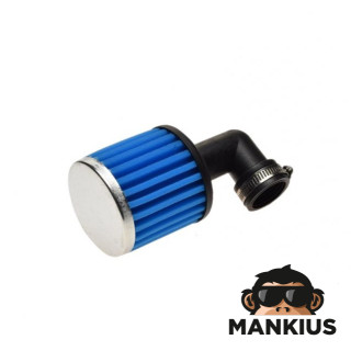 AIR FILTER CONE-SHAPED 90' 38mm HIGH-PERFORMANCE (CYLINDER-SHAPED)