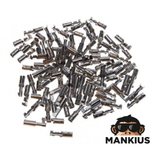 CONNECTOR END, FEMALE, 4.0mm ROUND, 100 pcs PACK