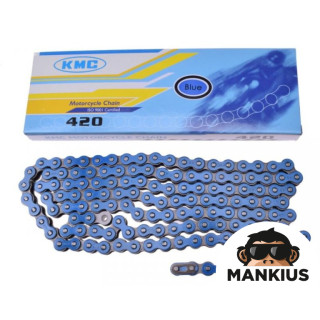 CHAIN, DRIVE KMC 138 LINKS 420H BLUE
